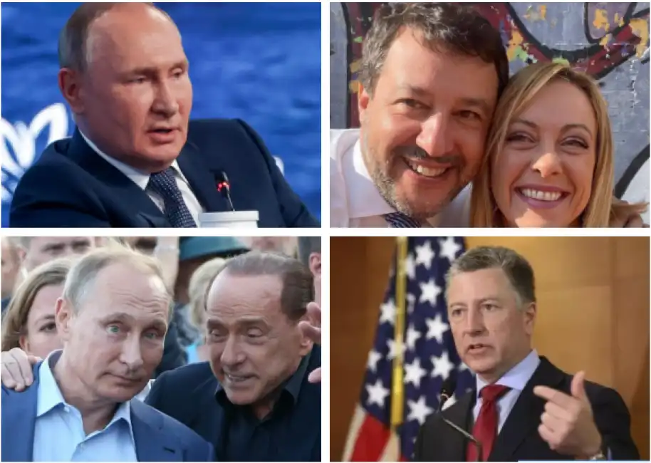 putin berlusconi meloni salvini