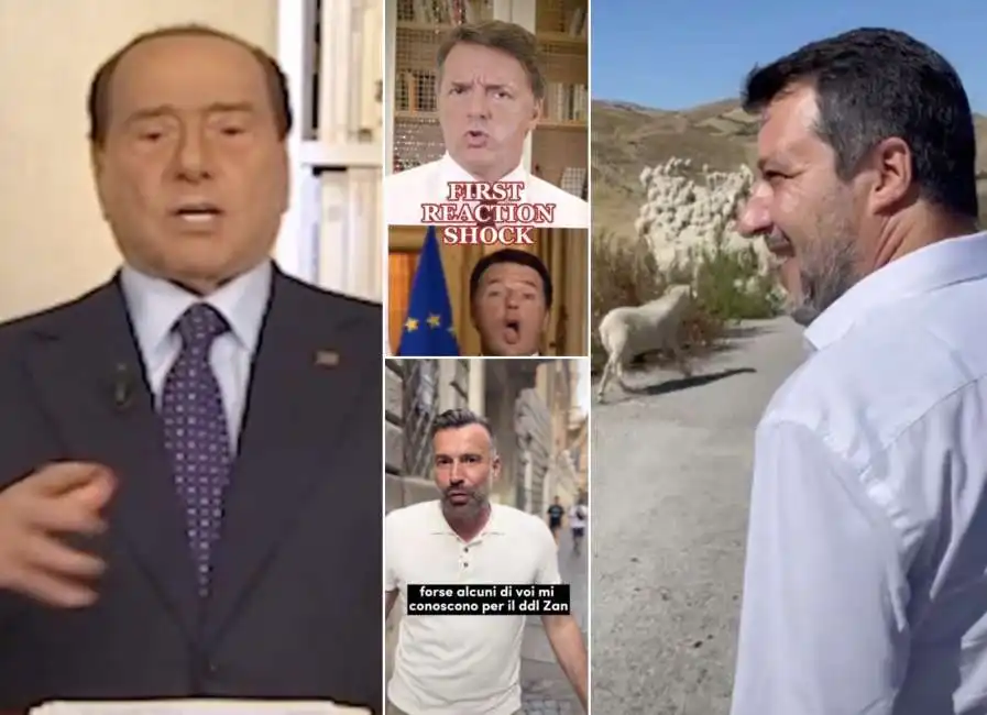 salvini calenda renzi e berlusconi su tik tok