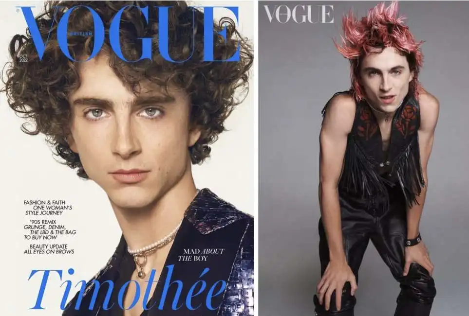 timothee chalamet vogue