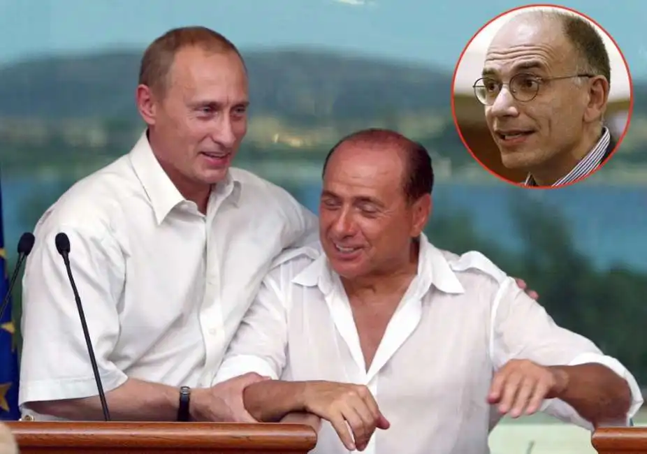 vladimir putin  silvio berlusconi enrico letta 