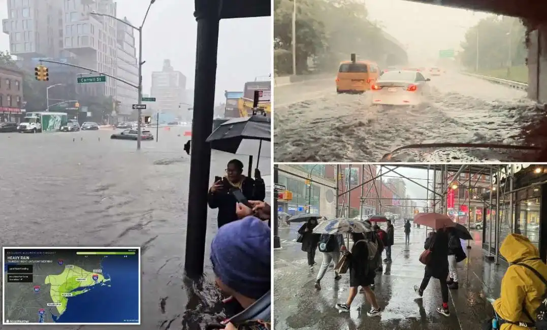 alluvione pioggia new york 