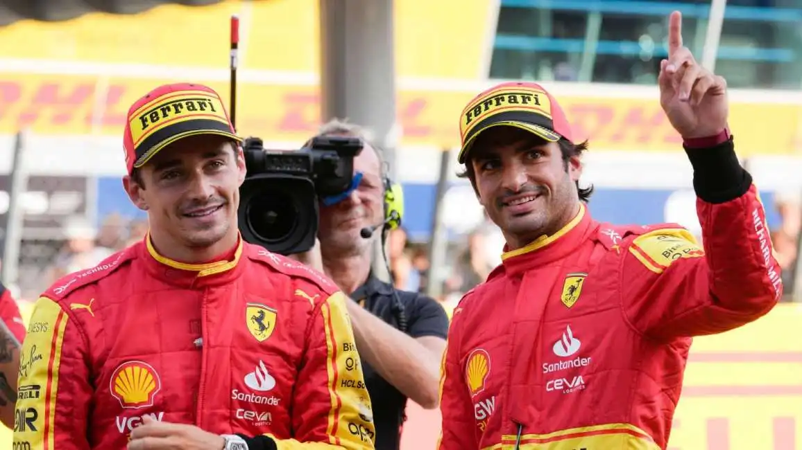 charles leclerc carlos sainz ferrari 