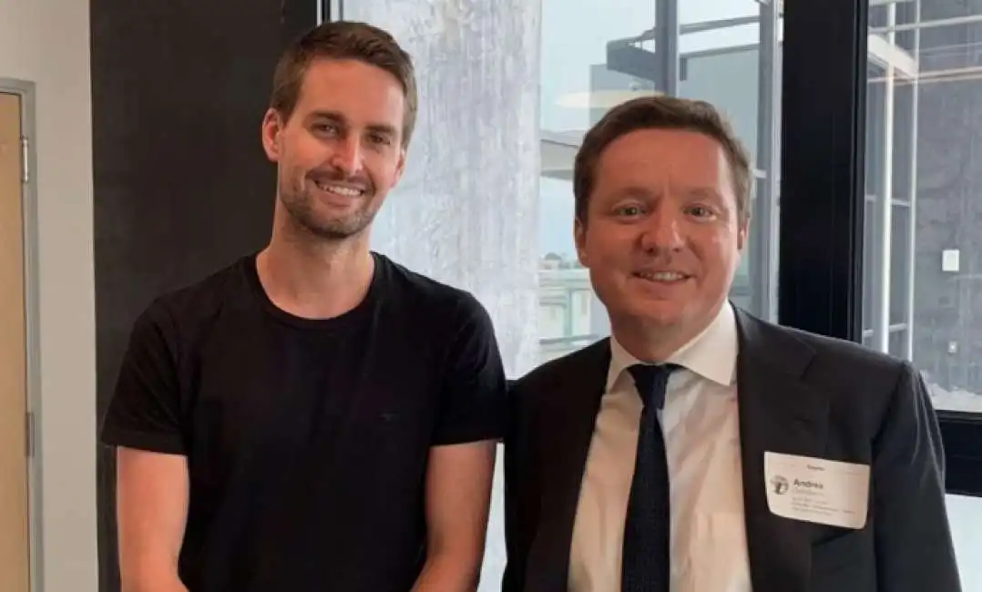 evan spiegel e andrea ceccherini