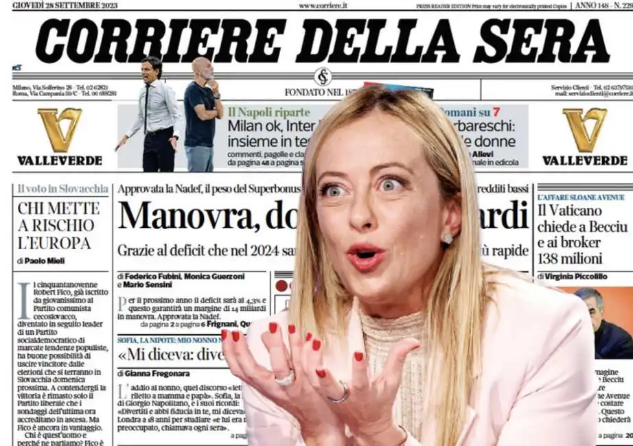 giorgia meloni corriere della sera 