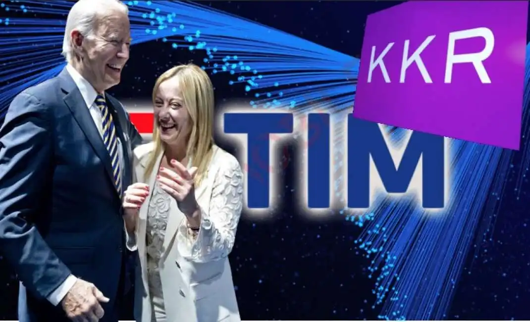 joe biden giorgia meloni tim fibra kkr usa stati uniti