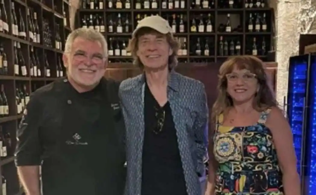 lo chef giovanni guarneri con mick jagger