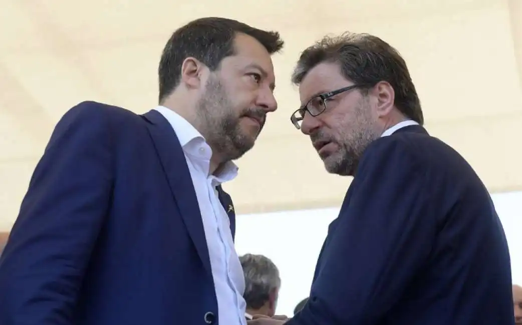 matteo salvini giancarlo giorgetti