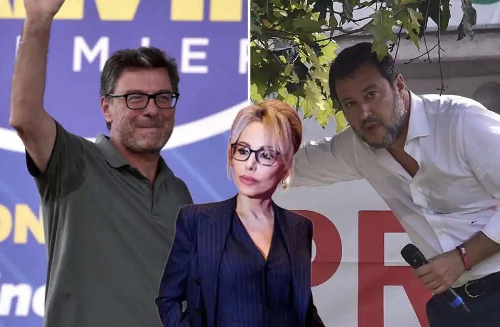 matteo salvini marina berlusconi giancarlo giorgetti 