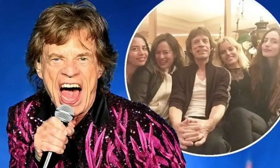 mick jagger e i figli