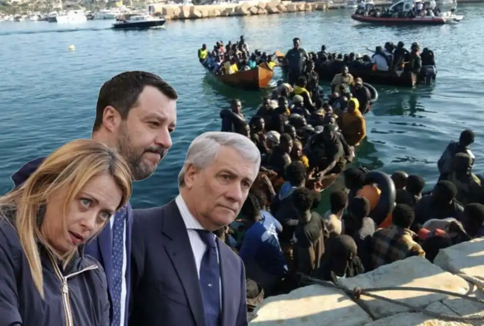 migranti giorgia meloni matteo salvini antonio tajani