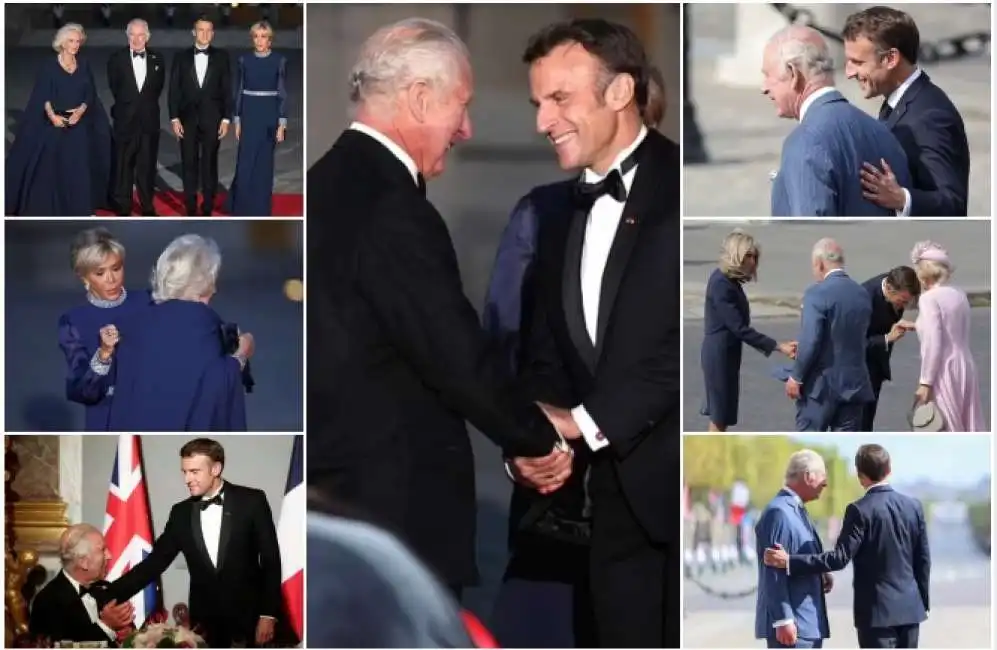 emmanuel macron re carlo e camilla visita francia