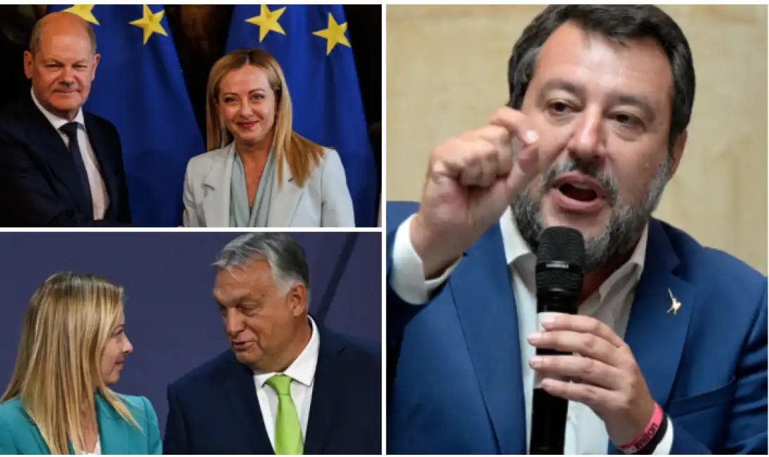 salvini meloni scholz orban