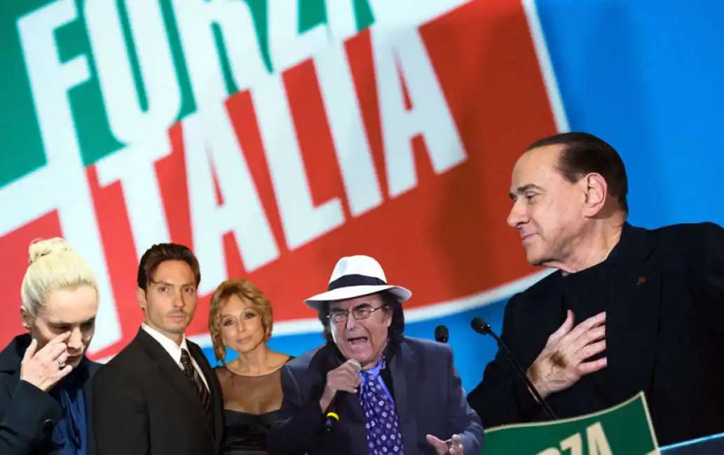 silvio berlusconi marta fascina marina pier silvio al bano forza italia berlusconi day