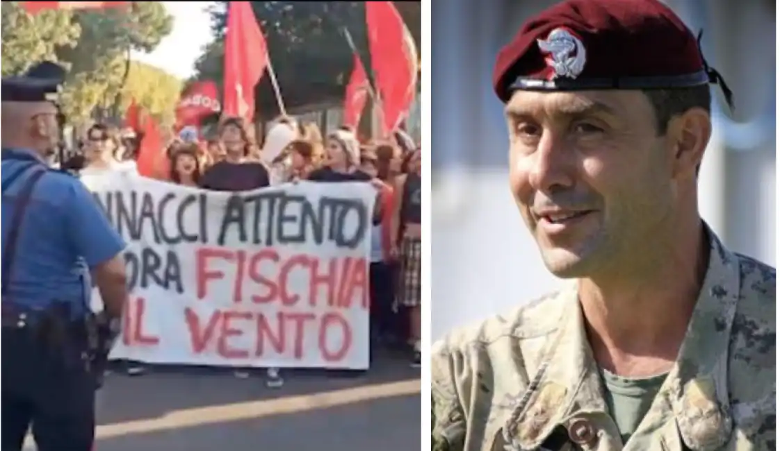 vannacci contestato a lucca