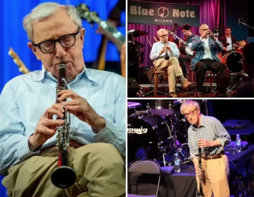 woody allen in concerto a milano con la new orleans jazz band. 