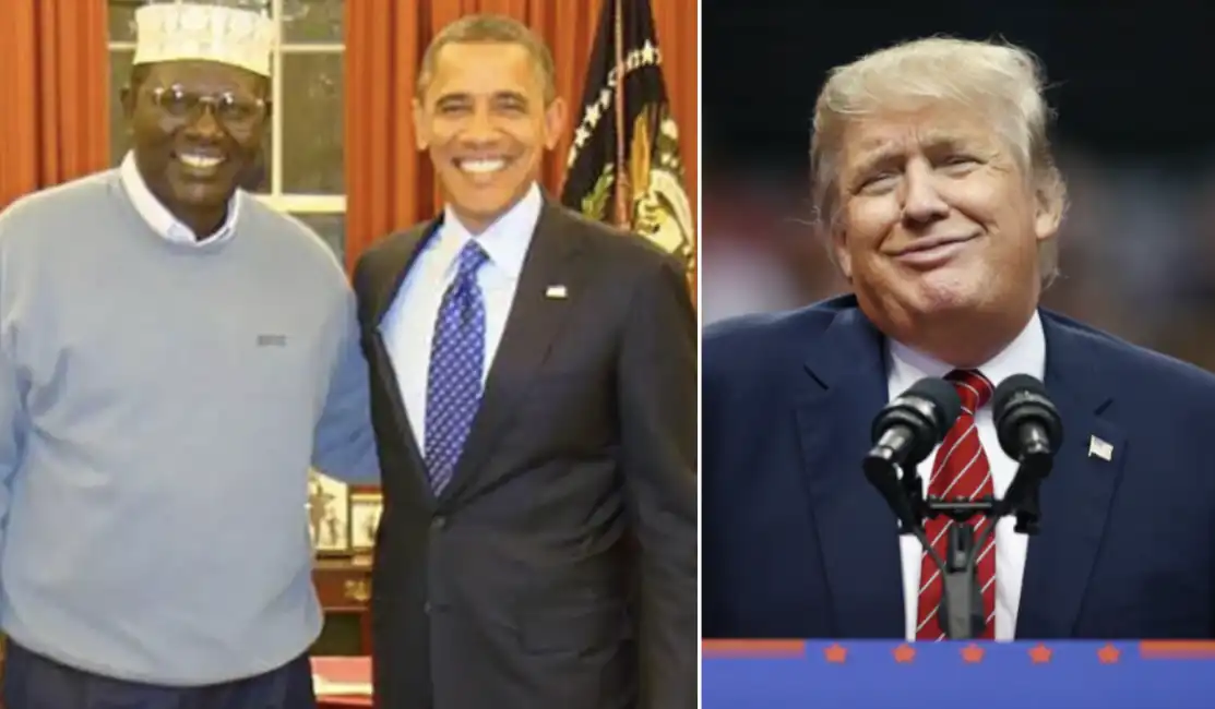 abongo malik obama con barack obama donald trump