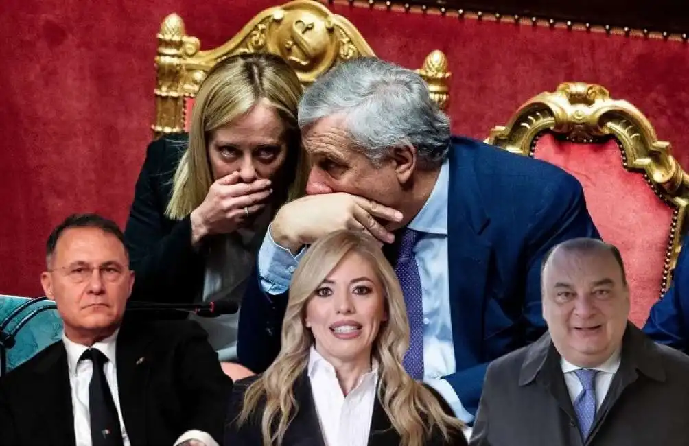 antonio tajani giorgia meloni edmondo cirielli fulvio martusciello maria rosaria boccia