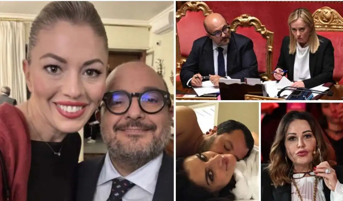 gennaro sangiuliano maria rosaria boccia giorgia meloni matteo salvini