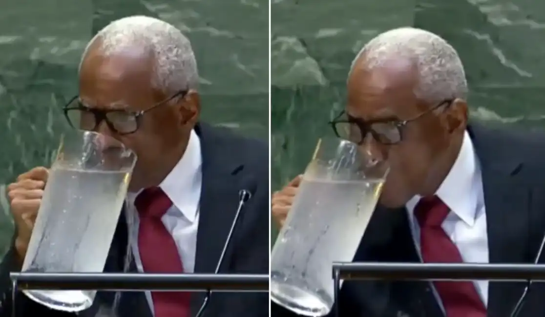 haiti beve caraffa acqua onu