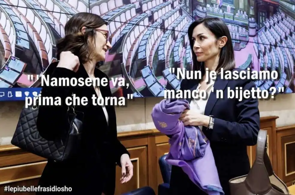 mariastella gelmini mara carfagna lasciano azione - vignetta by osho