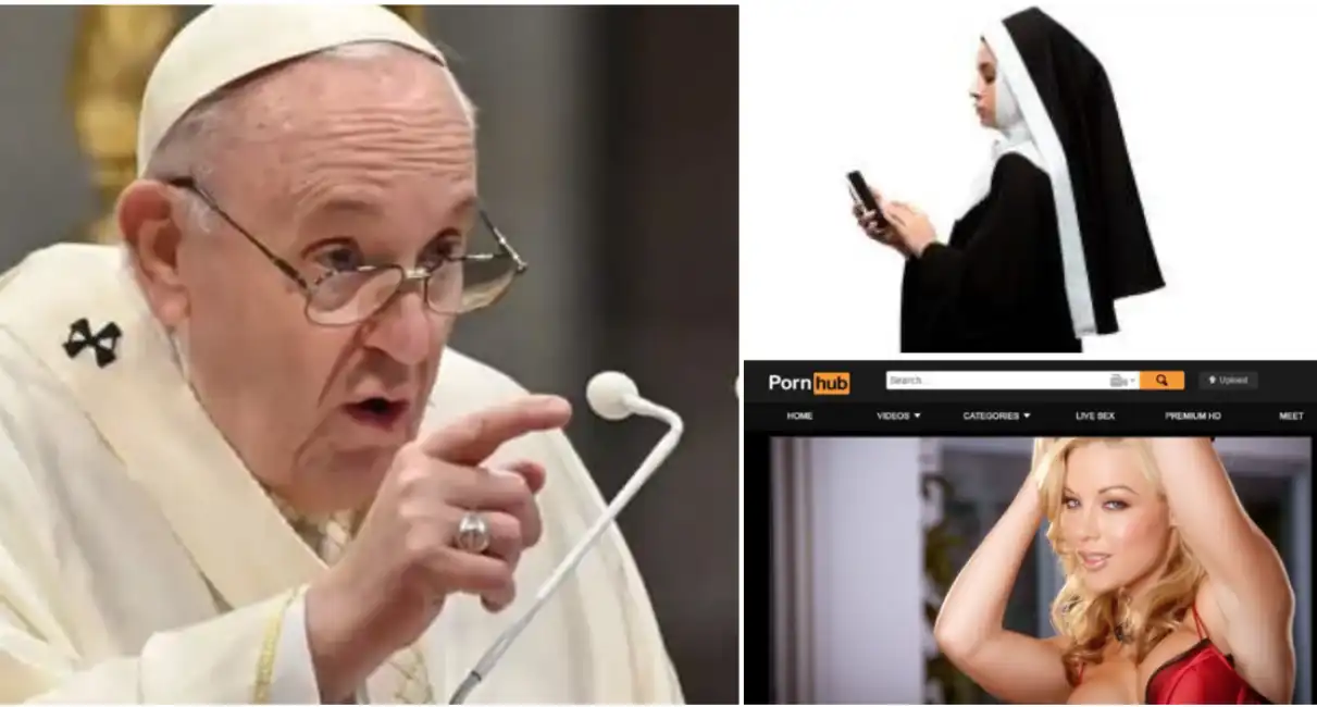 papa bergoglio porno in rete