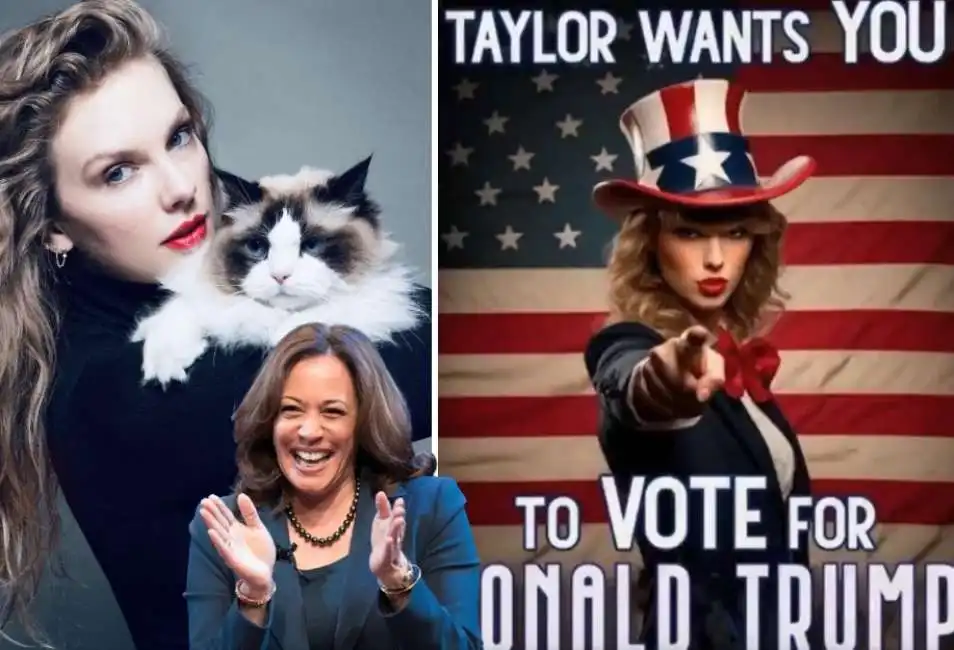 taylor swift kamala harris 