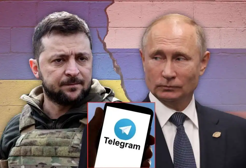 telegram russia ucraina valdimir putin volodymyr zelensky