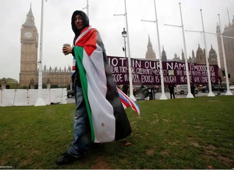 manifestazione pro palestina londra