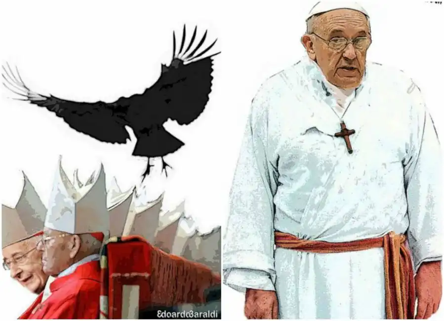 bergoglio papa francesco sinodo cardinali corvi