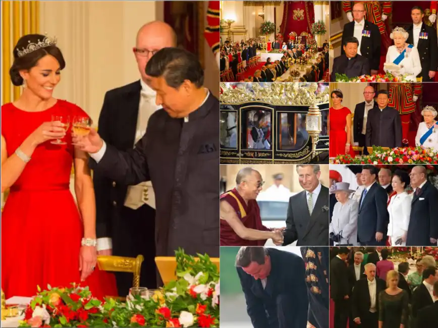 kate xi jinping cena reali inglesi