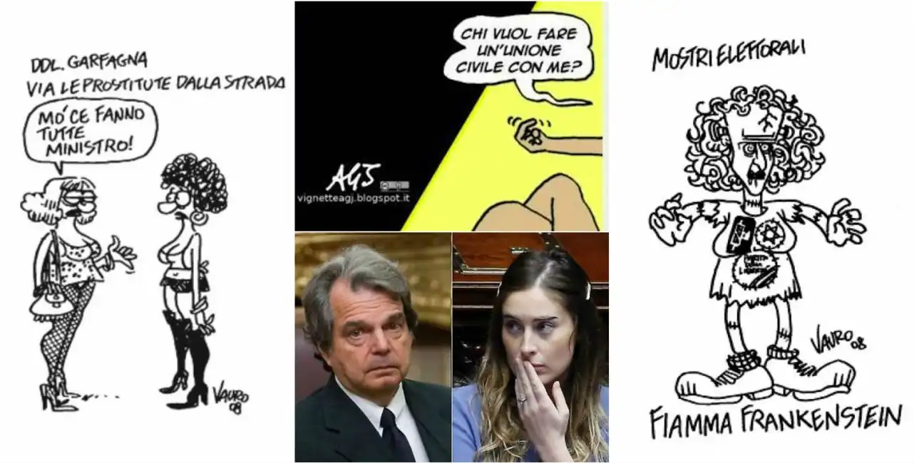 vauro brunetta boschi vignetta