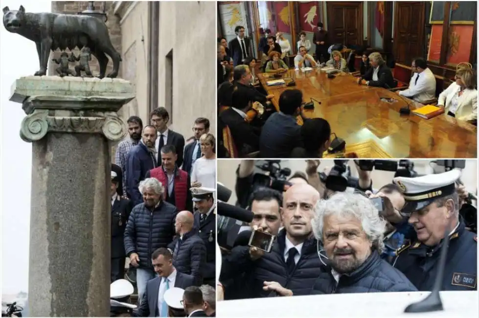 beppe grillo roma comune campidoglio 