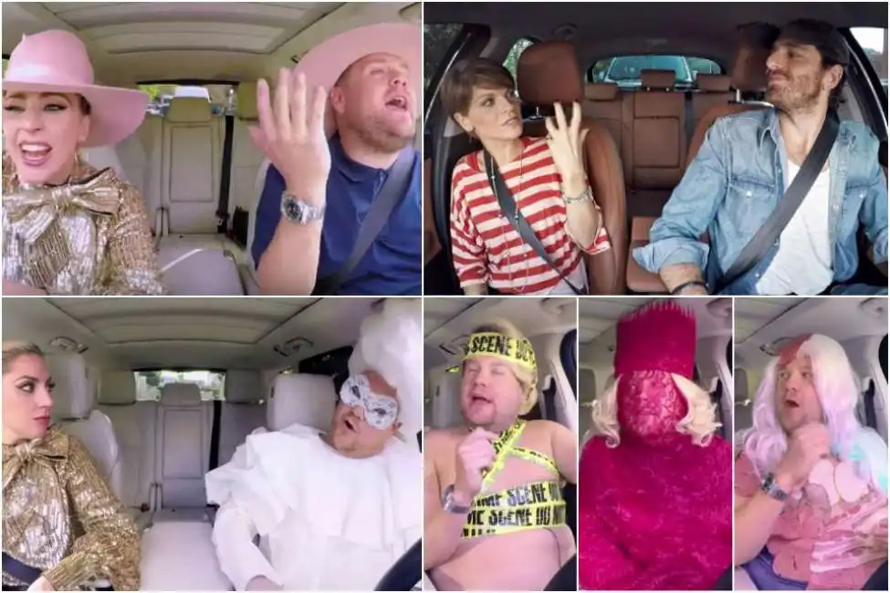 carpool karaoke james corden lady gaga morelli amoroso