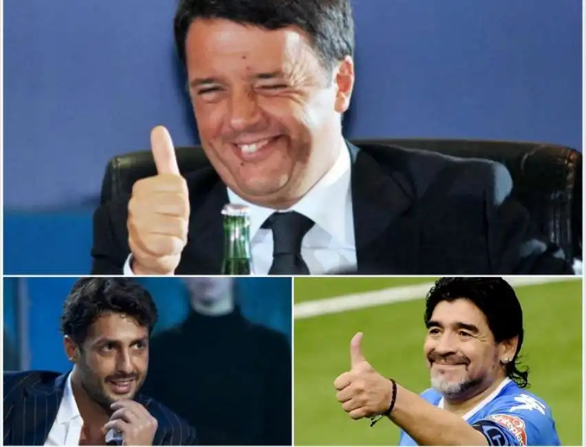 renzi corona maradona