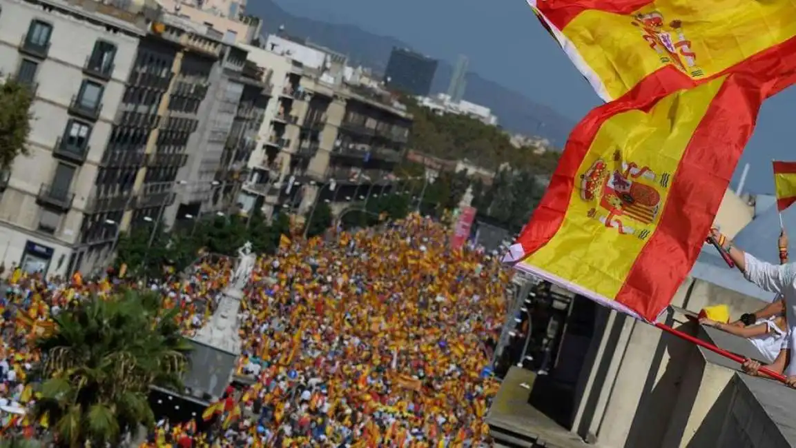 barcellona manifestazione unionista