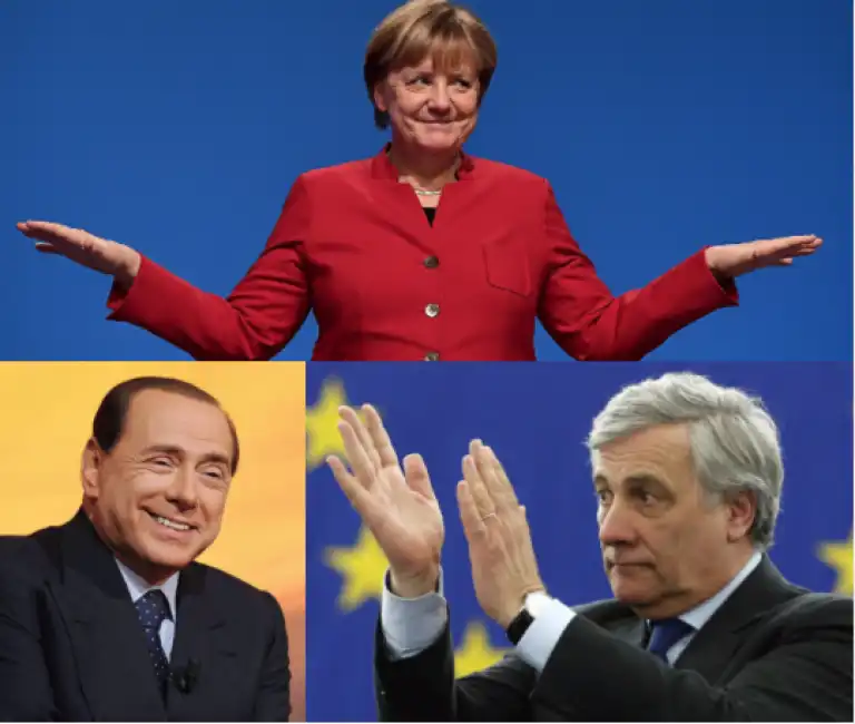 berlusconi tajani merkel