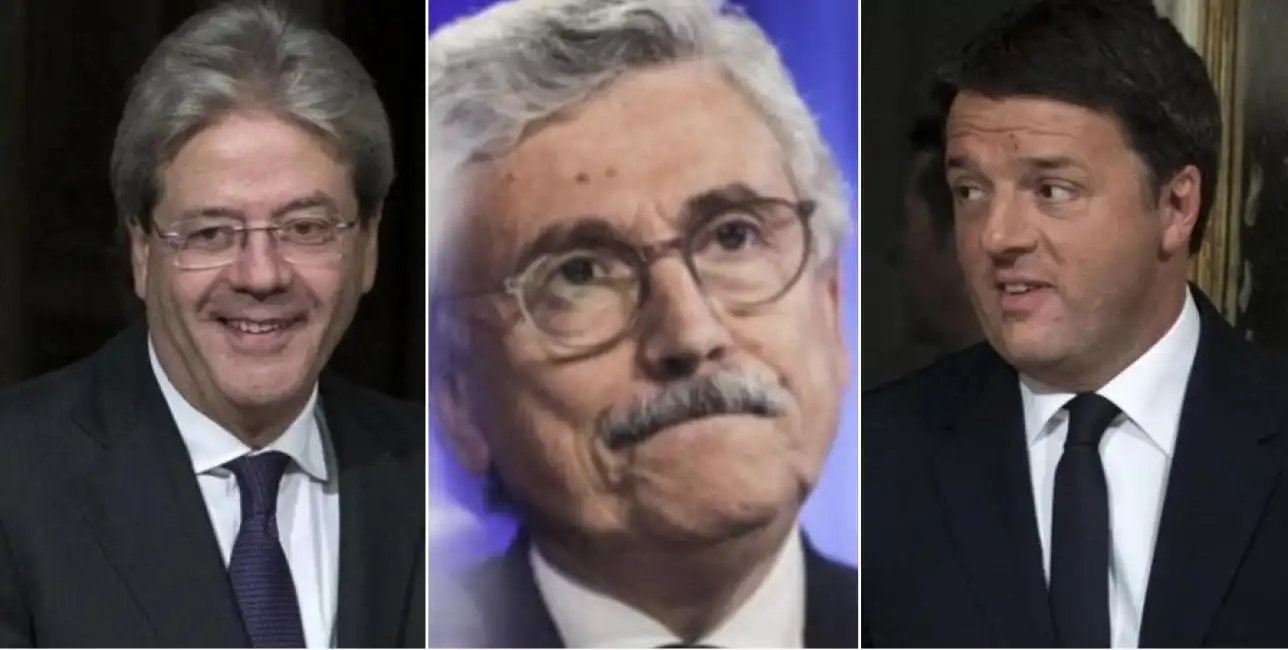 d'alema renzi gentiloni