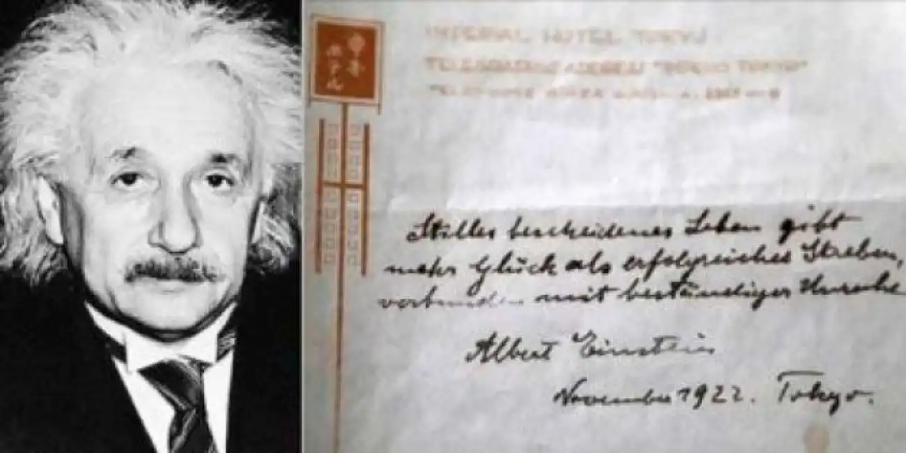 einstein formula della felicita