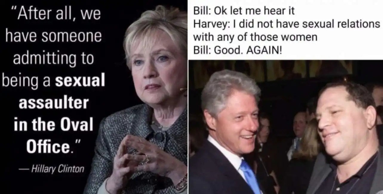 hillary clinton bill weinstein