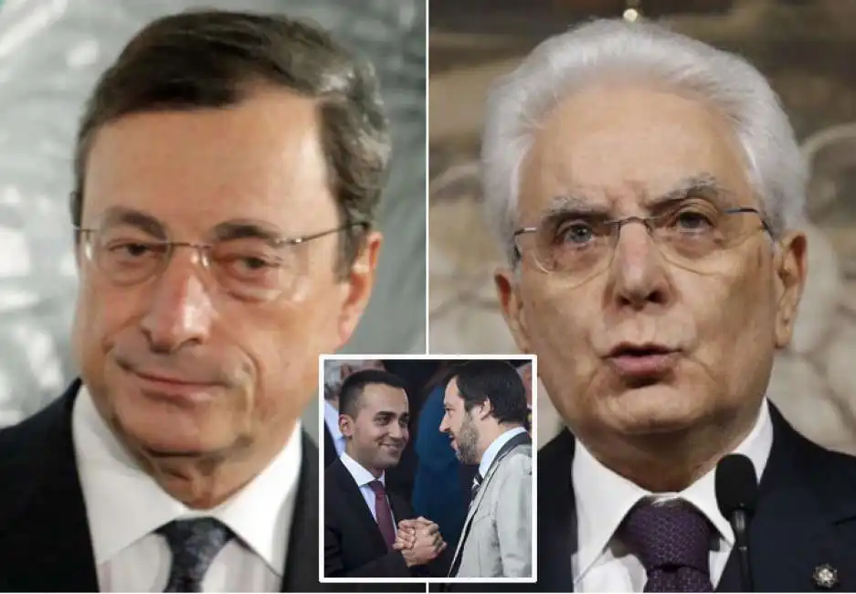 draghi mattarella salvini di maio