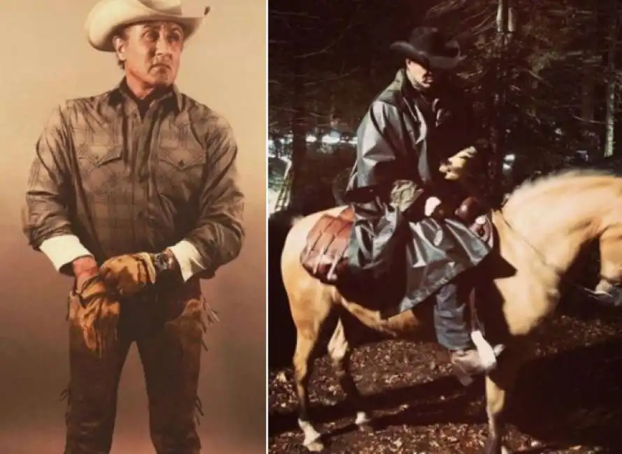 sylvester stallone sul set di rambo 5