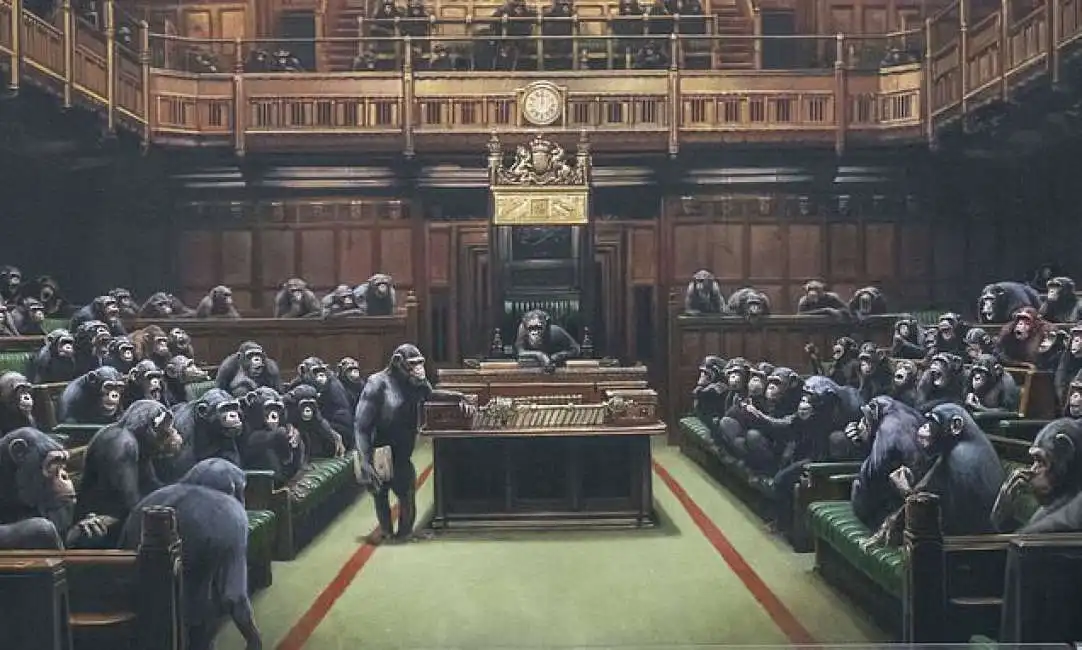 devolved parliament banksy