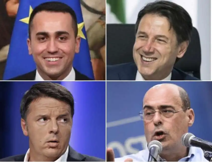 di maio conte renzi zingaretti