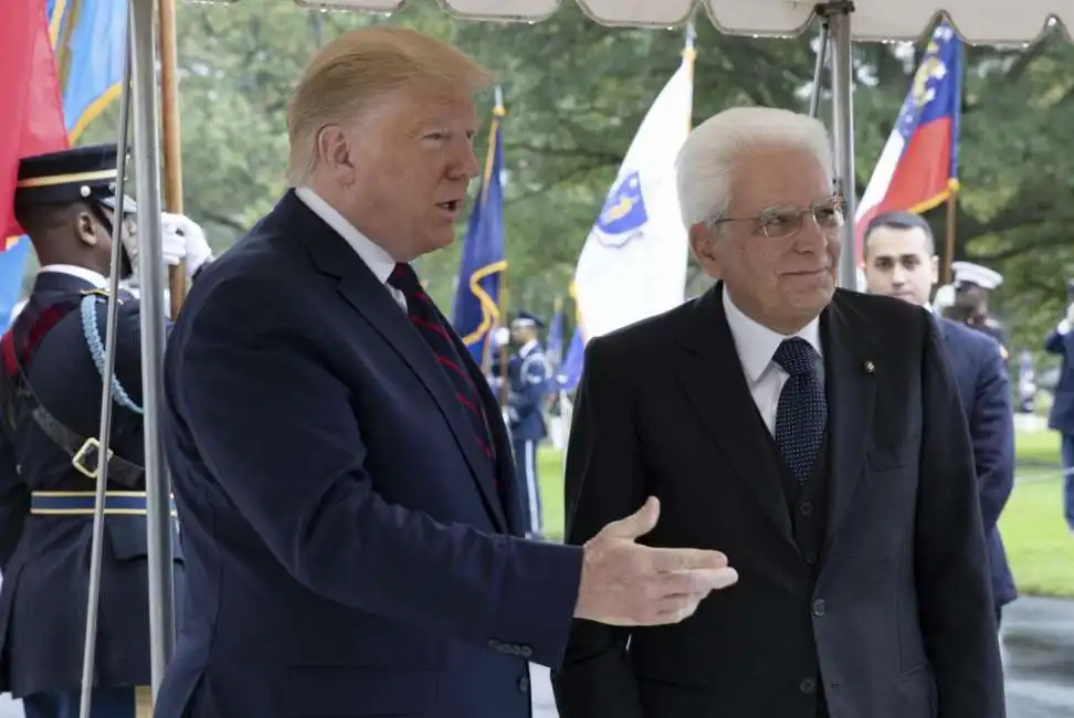 donald trump sergio mattarella 