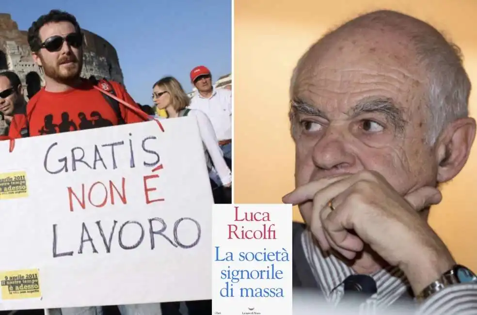 luca ricolfi la societa' signorile di massa giovani disoccupati