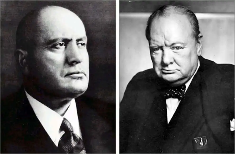 mussolini churchill