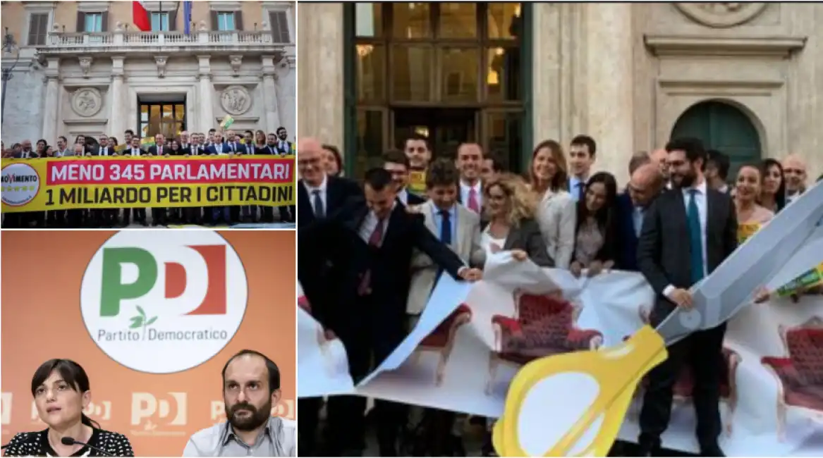 pd m5s taglio parlamentari