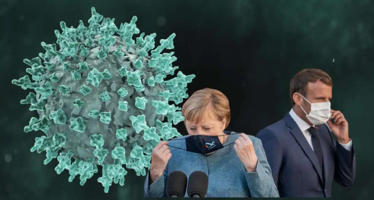 angela merkel emmanuel macron coronavirus