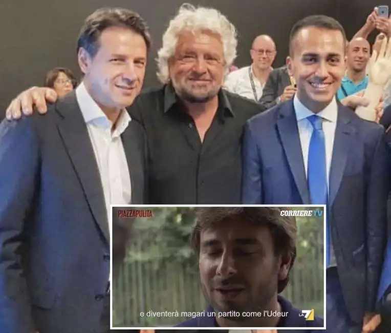 beppe grillo giuseppe conte luigi di maio alessandro di battista