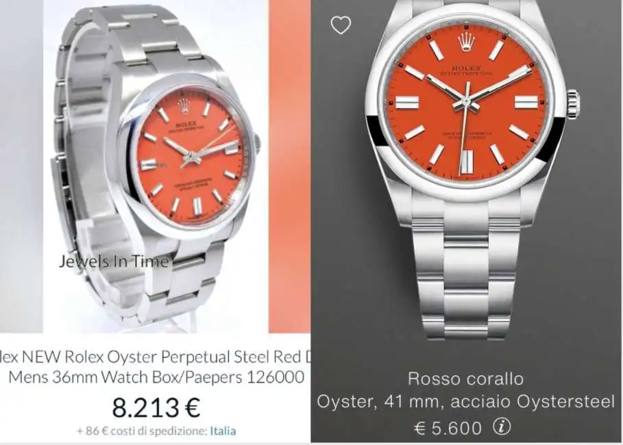 il prezzo del nuovo rolex oyster perpetual dial red 36mm sul mercato parallelo